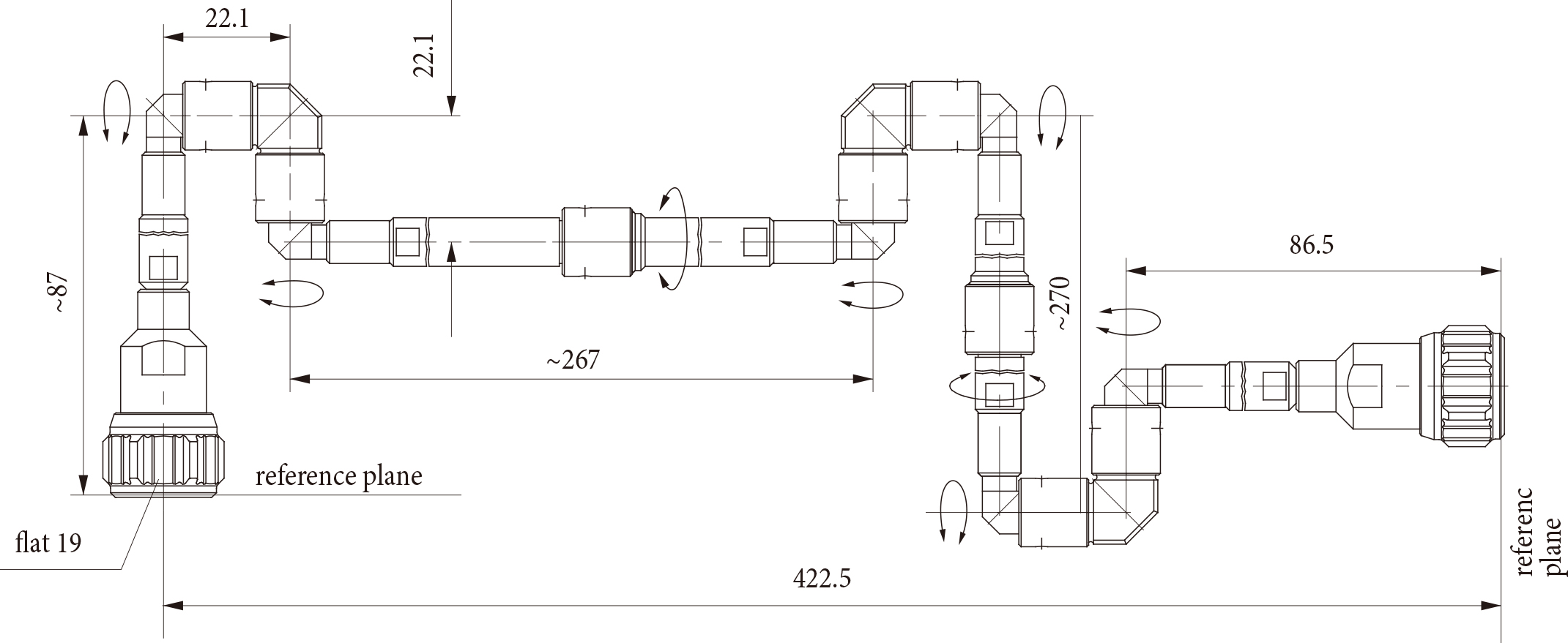 ��·��ת�ؽ� RJ518017 DC to 18 GHz N�ͽ�ͷ
